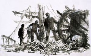 Marlborough forsvandt i 1890 og blev ikke fundet i næsten et kvart århundrede (gouache på papir) af Graham Coton