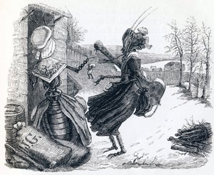 cikaden og myren - Fabler af La Fontaine af Grandville