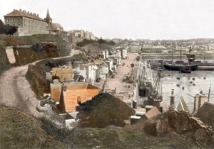 Grandville (Normandiet, Frankrig): Postkort, ca. 1900