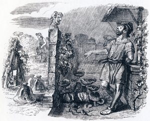 Jupiter og fæstebonden - Fabler af La Fontaine af Grandville