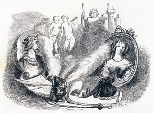 Simonides bevaret af guderne - Fabler af La Fontaine af Grandville