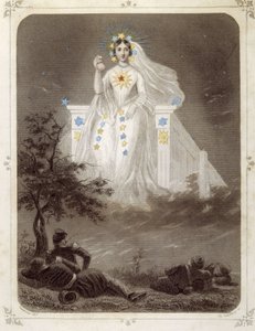 Stjerner: Kvinde, der repræsenterer "" La belle étoile"" - af Grandville af Grandville