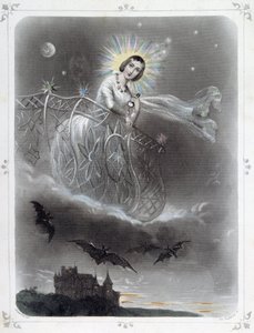 Stars: Woman, der repræsenterer "" The Evening Star"" - af Grandville af Grandville