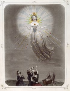 Stjerner: Kvinde, der repræsenterer "" The Good Star"" - af Grandville af Grandville