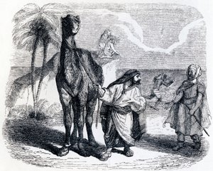 Kamelen og de flydende pinde - Fabler af La Fontaine af Grandville