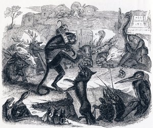 Ræven, æslet og dyrene - Fabler af La Fontaine af Grandville