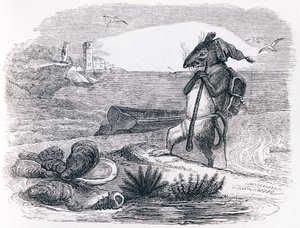 Rotten og østersen - Fabler af La Fontaine af Grandville