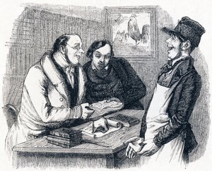 Brænderen og perlen (Le coq et la perle) - Fabler af La Fontaine af Grandville