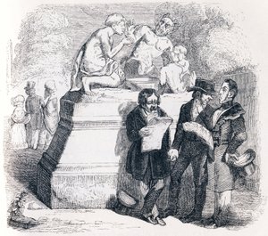 Satyren og den forbipasserende - Fabler af La Fontaine af Grandville