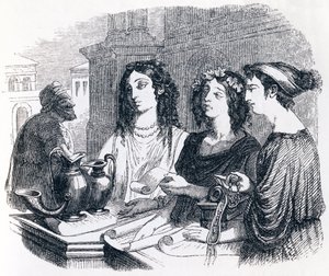 testamente forklaret af Aesop - Fabler af La Fontaine af Grandville