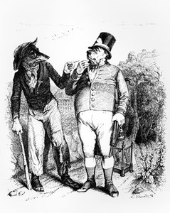The Dog and the Wolf, illustration til 