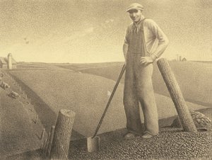 Om foråret af Grant Wood