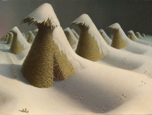 januar, 1940-41 af Grant Wood