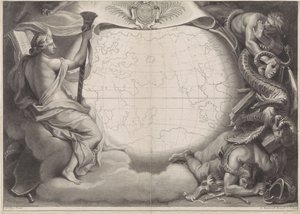 Allegorisk portræt af Louis XIV, konge af Frankrig af Gérard Edelinck