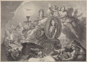 Allegorisk portræt af Louis XIV, konge af Frankrig