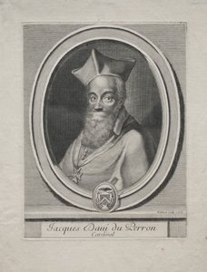 Kardinal Jacques Davey Duperron af Gérard Edelinck
