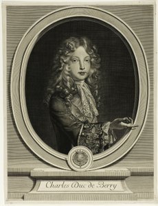 Charles Duc de Berry af Gérard Edelinck