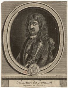 Edelinck - Sebastien de Pontaut Seigneur de Baulieu af Gérard Edelinck