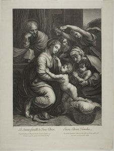 Jesu Kristi hellige familie af Gérard Edelinck