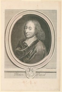 Portræt af Blaise Pascal (1623-1662) af Gérard Edelinck