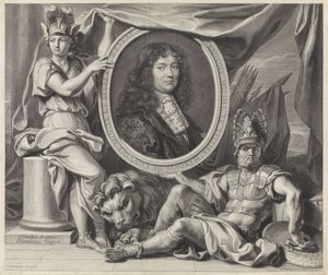 Portræt af François-Michel Le Tellier af Gérard Edelinck