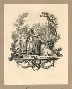 Barn der vander en plante