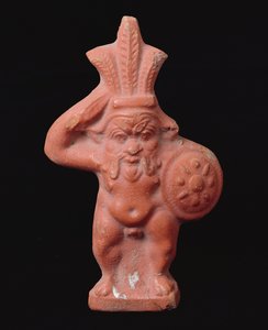 Statuette af den egyptiske husgud Bes