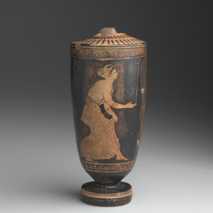 Attic Lekythos (glaseret lertøj) af Greek