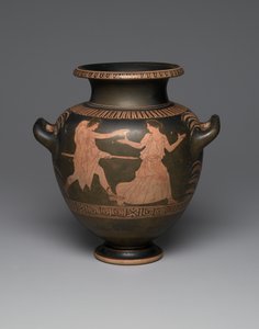 Attic rød-figur stamnos, 440-430 BC (keramik) (se også 342003)
