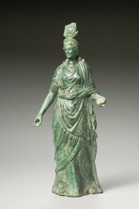Statue af Isis Fortuna, hellenistisk, 1. århundrede f.Kr.-1. århundrede e.Kr. (bronze) (se 270388 for bagfra)
