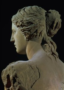 Venus de Milo, detalje af baghovedet, hellenistisk periode, ca. 100 f.Kr. marmor for forfra se 14152