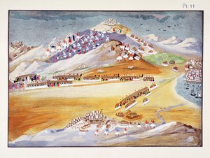 Battles of Mount Argos and Corinth, plade 11 fra Pictorial History of the Greek Independence War of General Makryjannis af Greek School