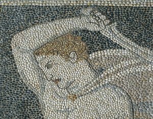 Krateros, ca. 320 f.Kr. (mosaik) (detalje af 332175) af Greek School