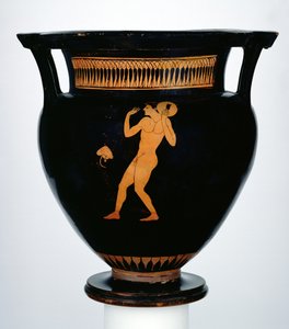 Krater med rød figur, der forestiller en diskoskaster (keramik)