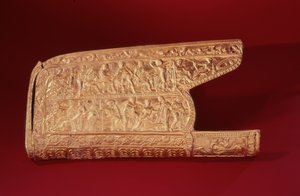 Gorytus med reliefdekoration, sent 4.- tidligt 5. århundrede f.Kr. (guld) af Greek School