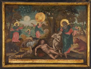 Credo in Deum, Creation The Creed of the Apostles, 1700 af Greek icon