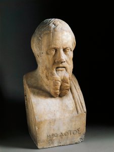 Buste af Herodot, 4. århundrede f.Kr. (Marmorskulptur)