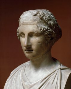 Portræt af Sapho (marmorskulptur)