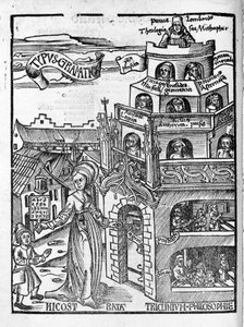 Liberal Arts: Grammar - in "" Philosophical Daisy"" af Gregor Reisch (1467-1525). balle