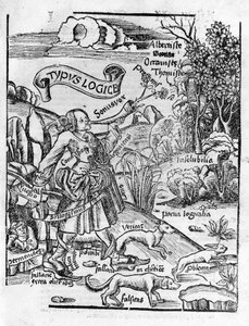 Liberal Arts: Logic - in "" Philosophical Daisy"" af Gregor Reisch (1467-1525). balle