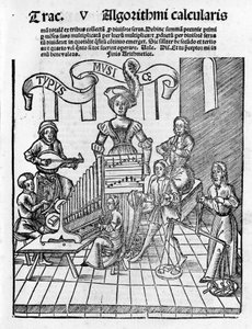 Liberal Arts: Music - in "" Philosophical Daisy"" af Gregor Reisch (1467-1525). balle