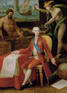 Portræt af Jose Monino, greven af Floridablanca (olie på lærred) af Gregorio Ferro
