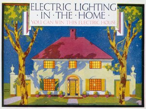 Elektrisk belysning i hjemmet, 1910