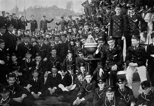 Flådekadetter om bord på HMS Britannia, Dartmouth, Devon, 1895 1896