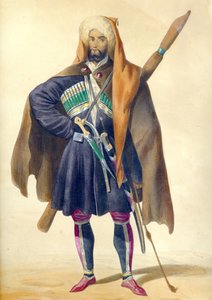 A Circassian Fra: Scener, landskaber, skikke og kostumer i Kaukasus, 1840