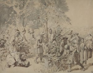Druehøst, mellem 1840 og 1847 af Grigori Grigorevich Gagarin