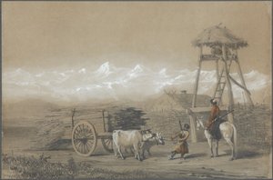 Kosakfortet i Kaukasus, 1846 af Grigori Grigorevich Gagarin