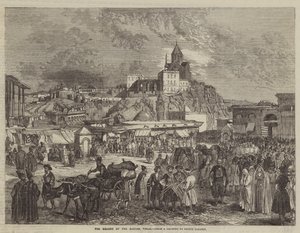 Bazarens plads, Tiflis af Grigori Grigorevich Gagarin
