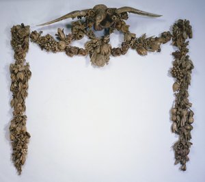 Overkappe dekoration, ca. 1675-1677.