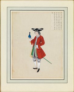 Portræt af en udlænding, c.1765 af Guanpeng Ding